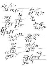 Creative Expressions Sam Poole Math Notes 4 in x 6 in Pre-Cut Rubber Stamp