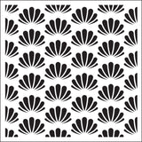 Creative Expressions Sue Wilson Seashells  6 in x 6 in Stencil