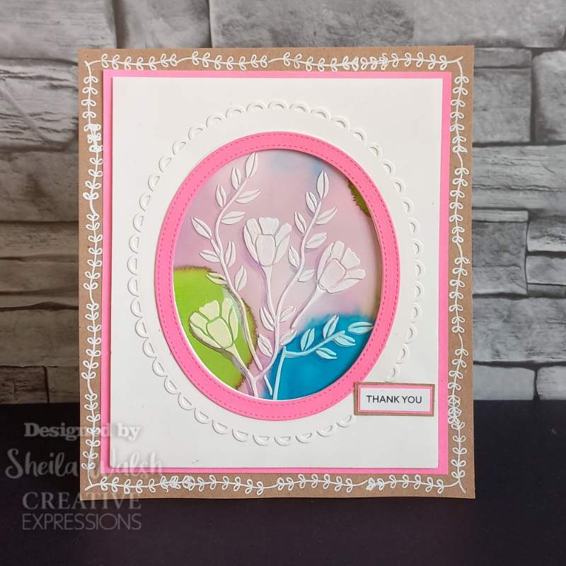 Creative Expressions Helen Colebrook Tulip Triumph 6 in x 4 in Stencil