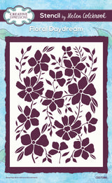 Creative Expressions Helen Colebrook Floral Daydream 7 in x 5 in Stencil