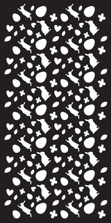 Creative Expressions Happy Hopping DL Stencil 4 in x 8 in (10.0 x 20.3 cm)
