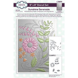 Creative Expressions Sunshine Serenade Companion Colouring Stencil 6 in x 8 in Set of 2