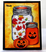 Frog's Whiskers Ink Stamp - Mason Jar