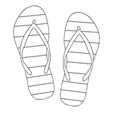 Frog's Whiskers Ink Stamp - Flip Flops