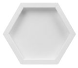 CrafTreat 3D Fold Shapes - Frames White - Hexagon 6pcs