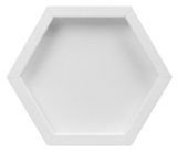 CrafTreat 3D Fold Shapes - Shadow Box White - Hexagon 4pcs