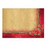 Sparkling Poinsettias Luxury Topper Set