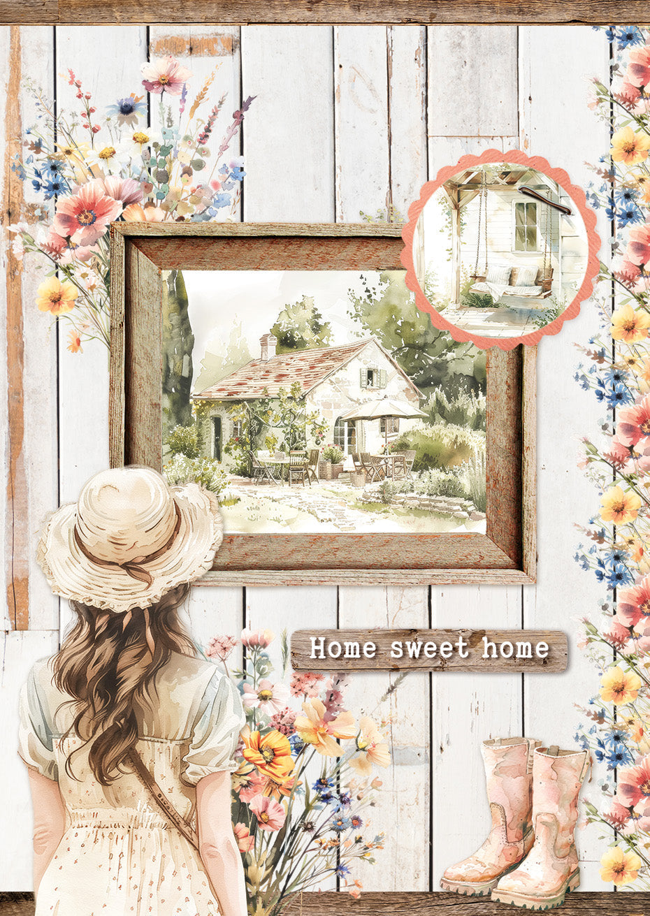SL Card Making Pad Country Roads Essentials 14 Sheets