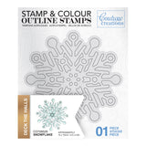 Snowflake Outline Stamp (1pc)