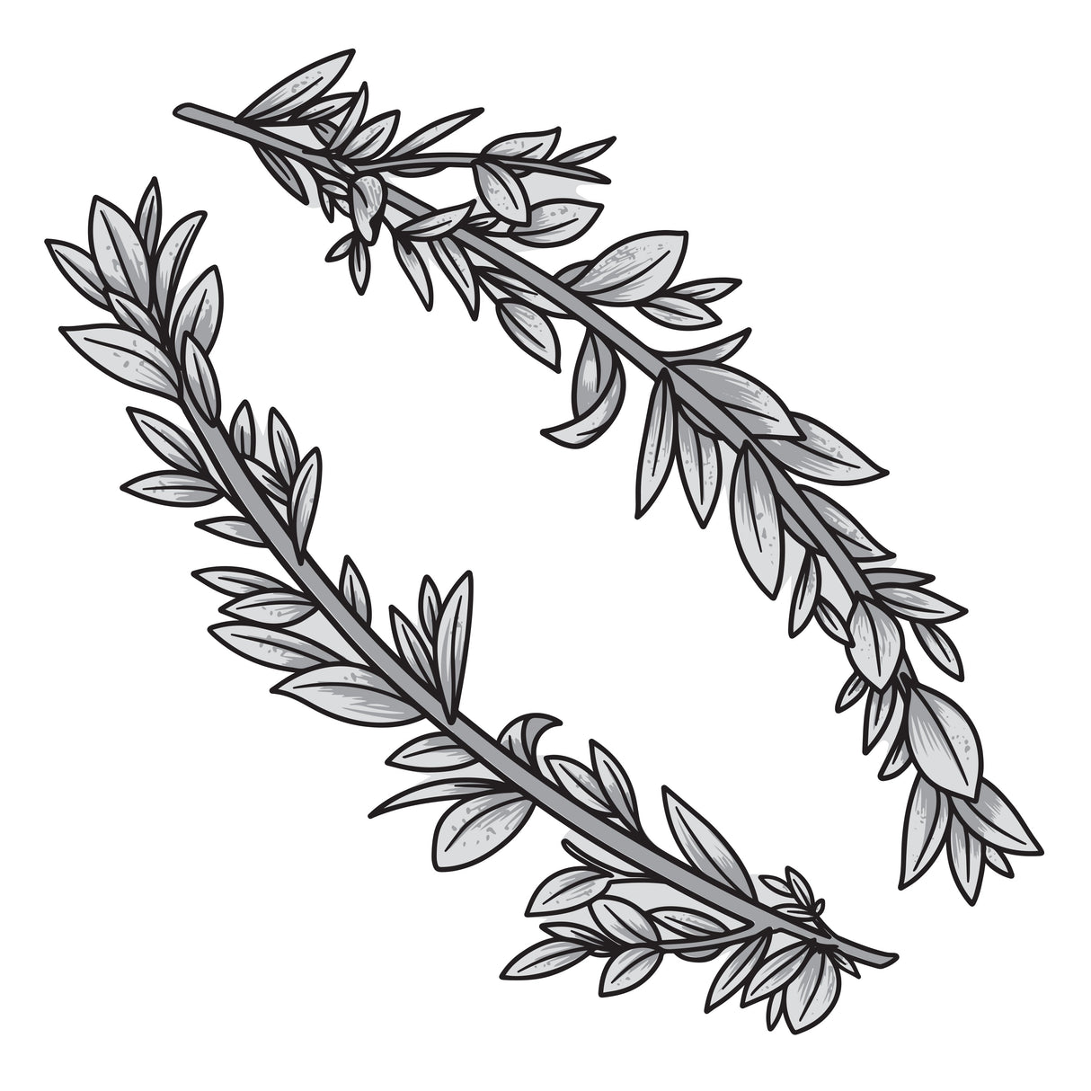 Couture Creations - Elegance Collection - Layering Stamp And Die Set - Curving Branches Mini (6pc)