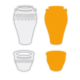 Couture Creations - Decorative Pots Boho Stamp And Dies