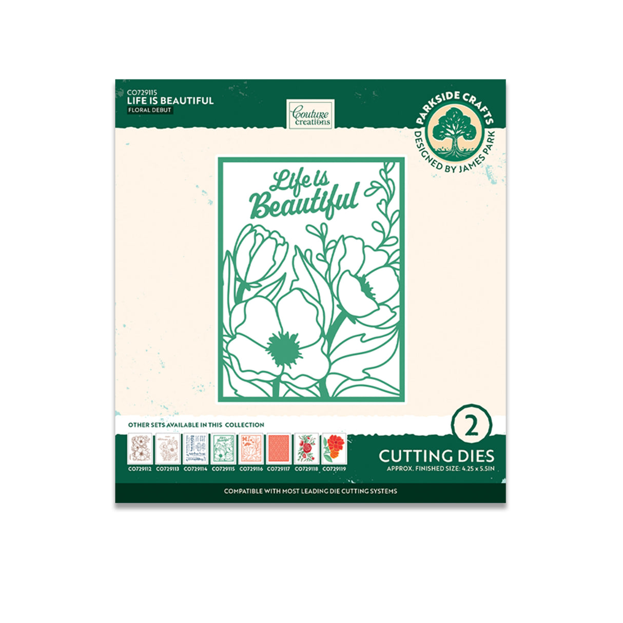 Life is Beautiful Cutting Die Set (2pc)