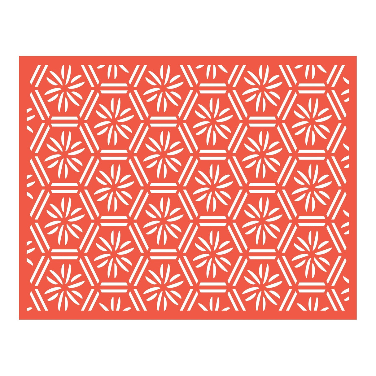 Geometric Floral Background Cutting Die Set (1pc)