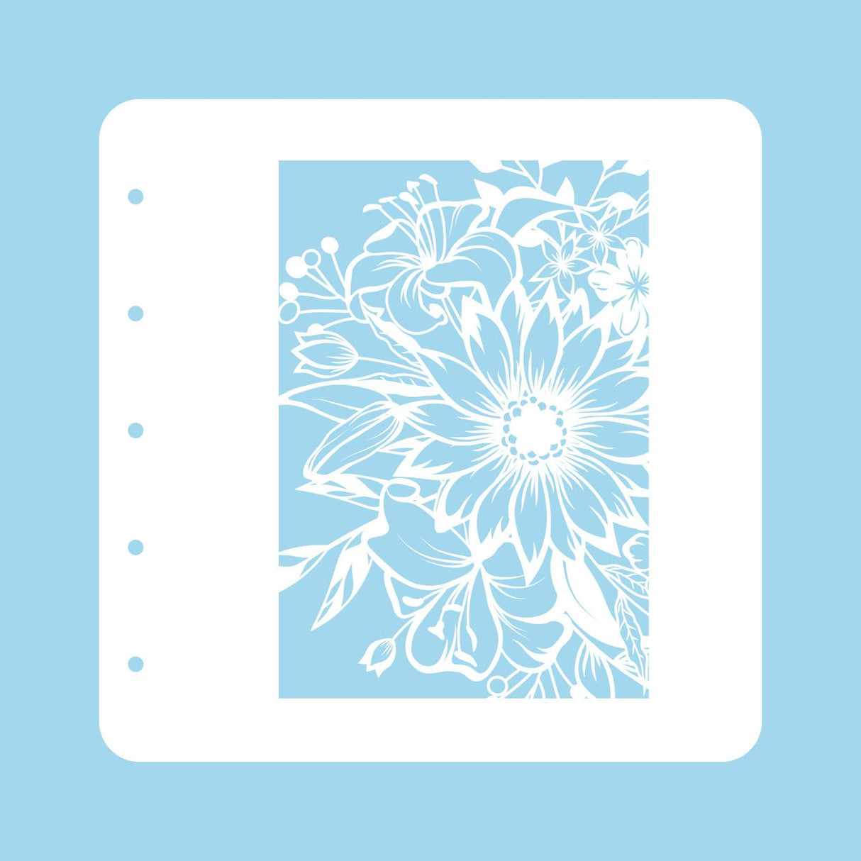 Stencil A6 For Magnetic Colour Set Flower 1