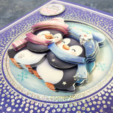 Delightful Penguins Decoupage Card Kit