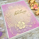 Creative Expressions Blossom Wreath Sentiments 4 in x 6 in Clear Stamp Set
