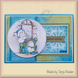 Nellie's Choice Clear Stamp Christmas Time - Present Delivery