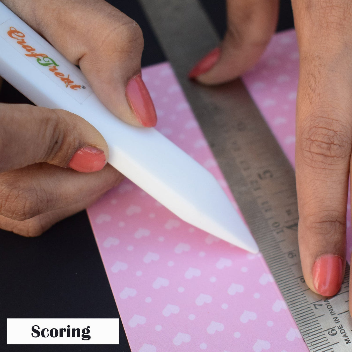 Craftreat Teflon Bone Folder Set - Large and Ergo Square - 2 Pcs
