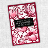 Poppy Decorative Background Metal Cutting Die 19097