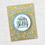 Floral Christmas Coverplate Die 32466