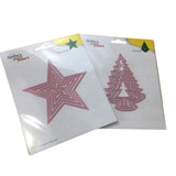 Pin It Nellie's Choice Nested Die Duo - Tree and Star - 10 Dies Total
