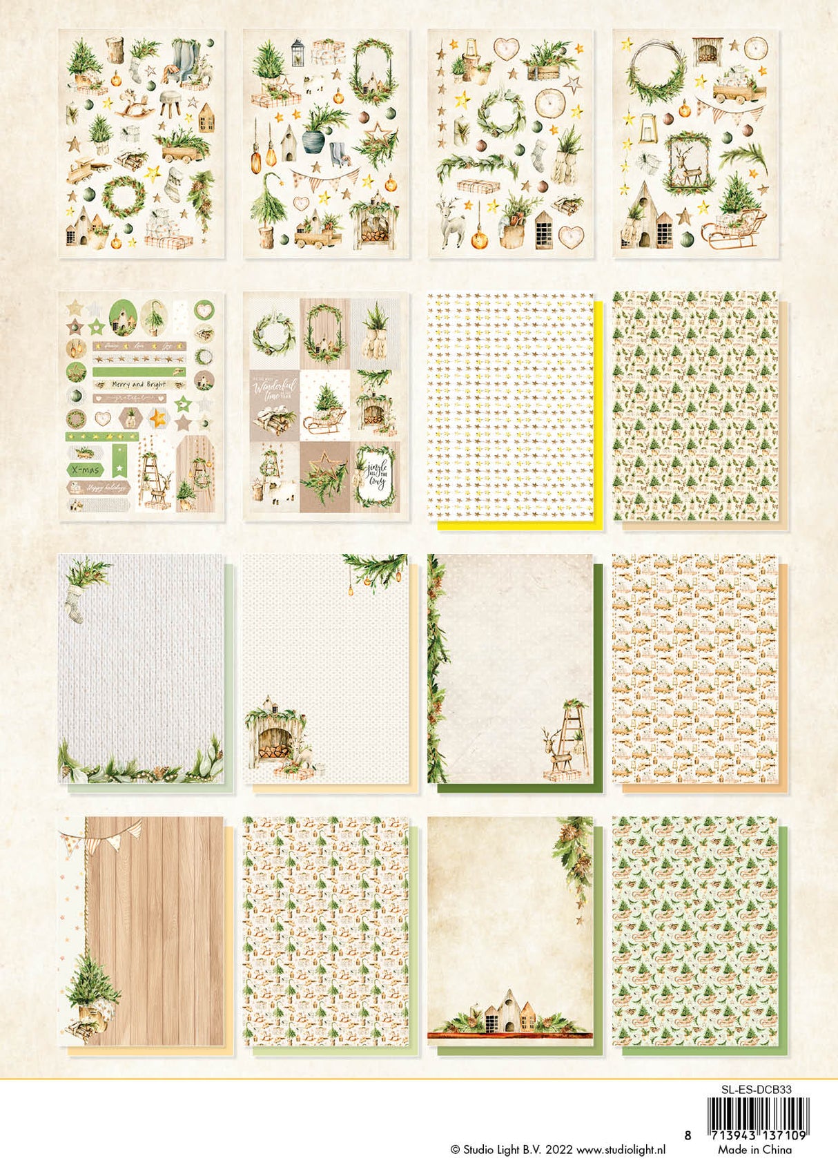 SL DIY Block Natural Christmas Essentials 297x210x9mm 32 SH nr.33