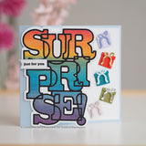 Sue Wilson Big Bold Words Surprise Craft Die & Stamp Set