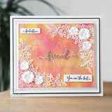 Creative Expressions Sue Wilson Bold Shadowed Sentiments Friend Craft Die and Stamp Set