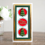 Creative Expressions Sue Wilson Slimline Holly Oval Aperture Trio Craft Die