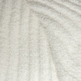 White Ribbed Extended Throw