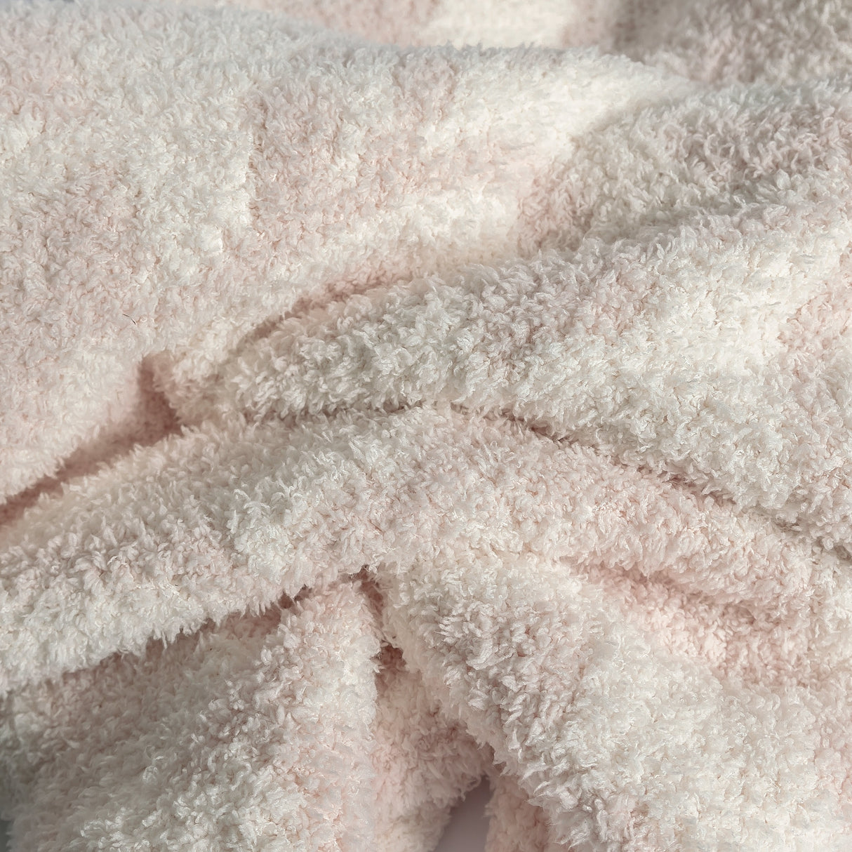 Primrose Pink and Soft White Vintage Floral Print Toddler Blanket
