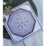 Creative Expressions Jamie Rodgers Swirly Christmas Tea Bag Folding 6 in x 8 in Stamp Set