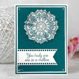 Creative Expressions Jamie Rodgers Pointy Petals Tea Bag Folding 6 in x 8 in Stamp Set