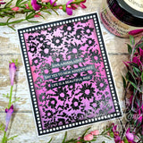 Creative Expressions Chamomile Cascade  5 1/2 in x 3 3/4 in Pre-Cut Rubber Stamp