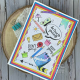 Creative Expressions Helen Colebrook Delightful Decorations 6 in x 4 in Clear Stamp Set