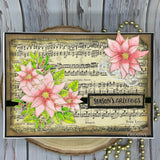 Creative Expressions Jane's Doodles Poinsettia 6 in x 8 in Clear Stamp Set