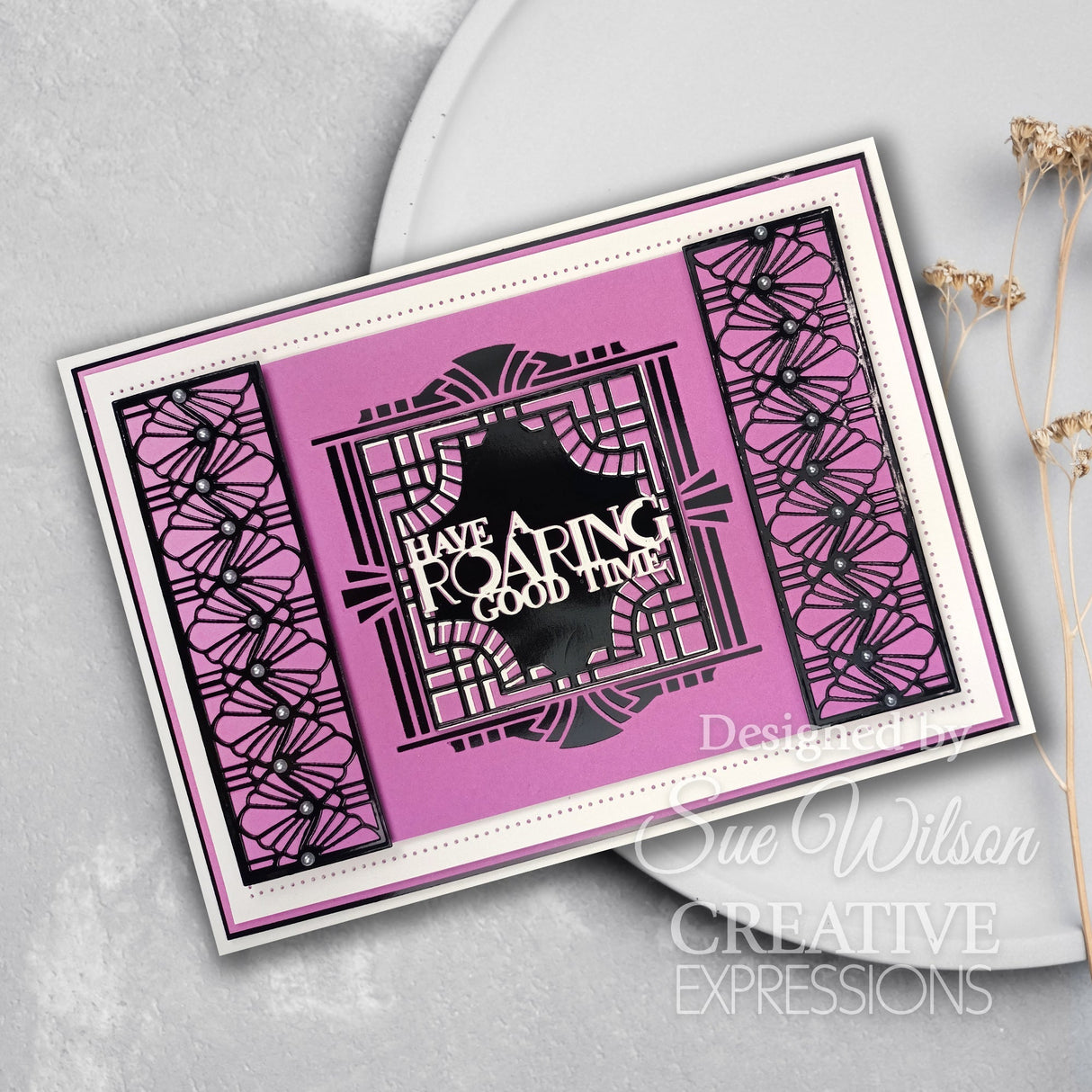 Creative Expressions Sue Wilson Mini Expressions Art Deco Have A Roaring Good Time Craft Die