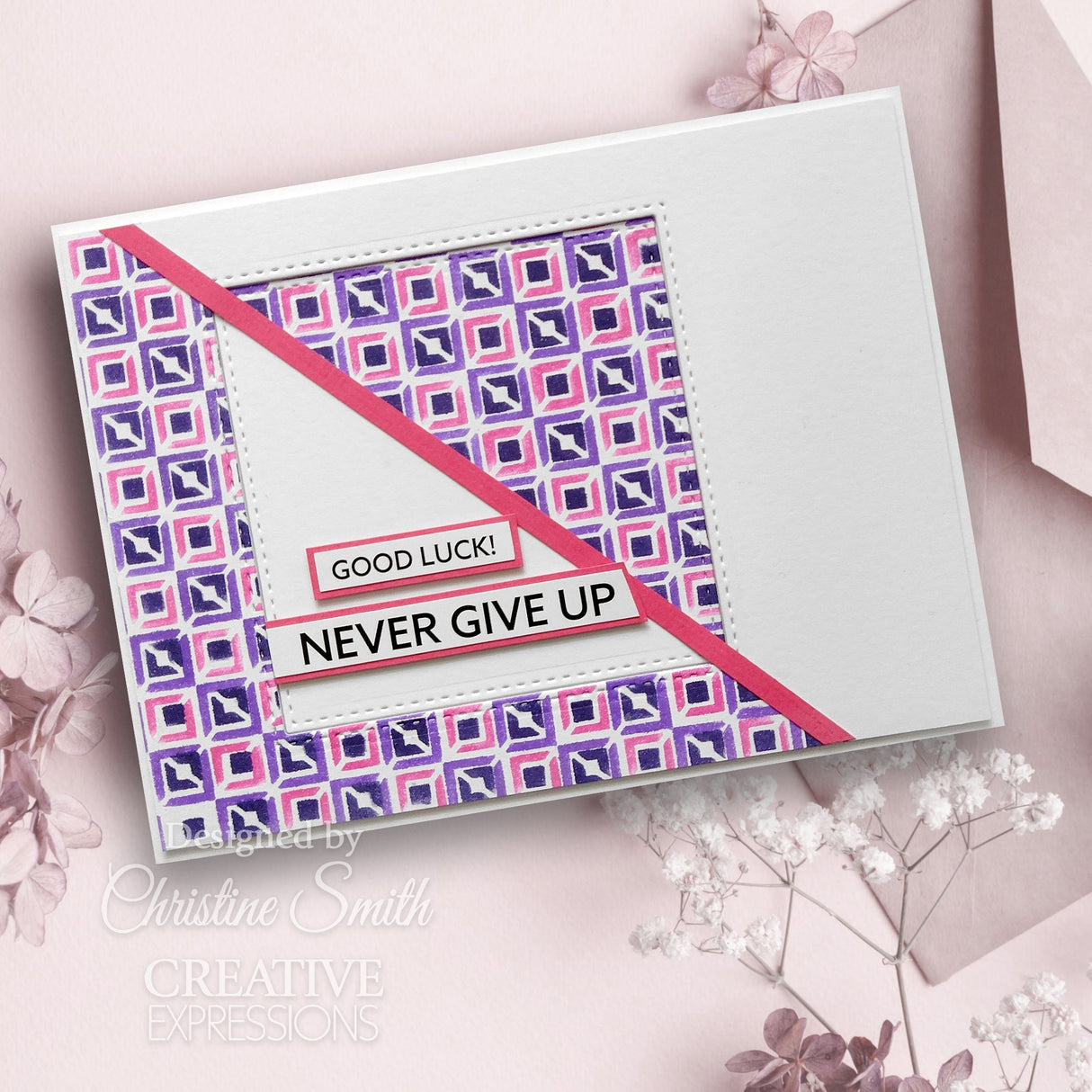 Creative Expressions Diamonds In Making Mini Triple Layering Stencil 4 in x 3 in Set of 3