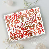 Creative Expressions Chamomile Cascade  5 1/2 in x 3 3/4 in Pre-Cut Rubber Stamp