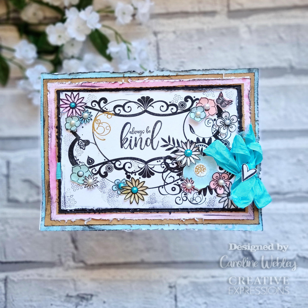 Creative Expressions Designer Boutique Be Kind 6 in x 4 in Clear Stamp Set
