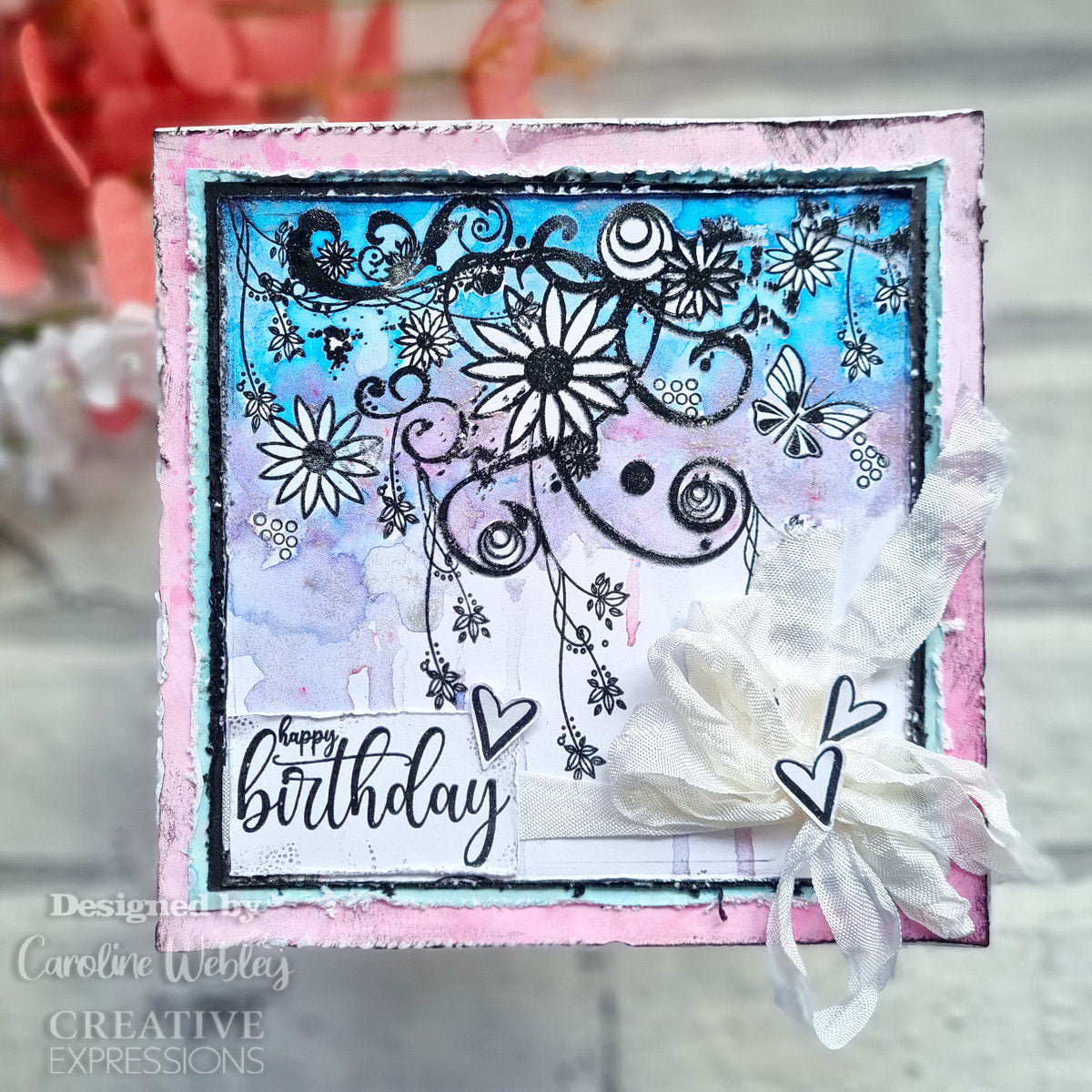 Creative Expressions Designer Boutique Why Hello  6 in x 4 in Clear Stamp Set