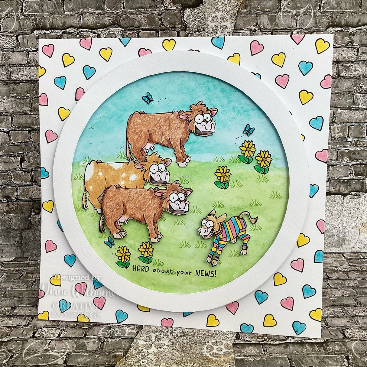 Creative Expressions Udderly IrresistIble 6 in x 4 in Clear Stamp Set