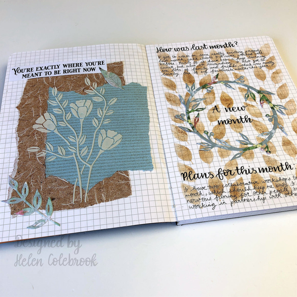 Creative Expressions Helen Colebrook Leafy Trails 7 in x 5 in Stencil