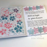 Creative Expressions Helen Colebrook Floral Daydream 7 in x 5 in Stencil