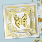 Creative Expressions Jamie Rodgers Butterfly Square Frame Craft Die