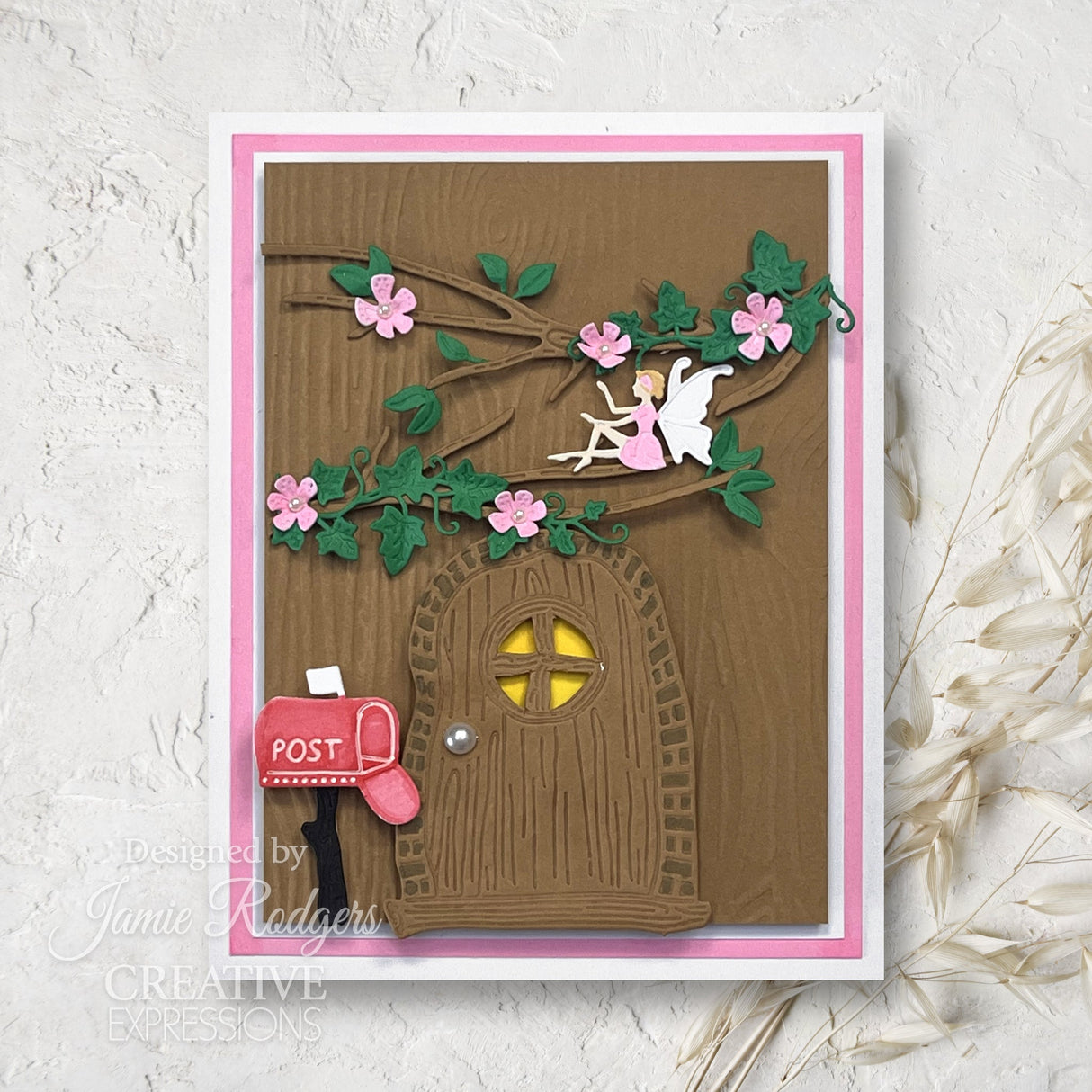 Creative Expressions Jamie Rodgers Fairy Village Floral Branch Craft Die