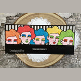 Creative Expressions Jane Davenport SideChick 4 in x 6 in Clear Stamp Set