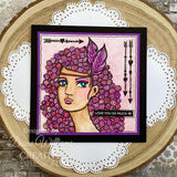 Creative Expressions Jane Davenport SideChick 4 in x 6 in Clear Stamp Set