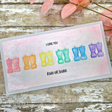 Creative Expressions Jane's Doodles Rain or Shine 4 in x 6 in Clear Stamp Set