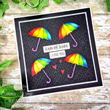 Creative Expressions Jane's Doodles Rain or Shine 4 in x 6 in Clear Stamp Set